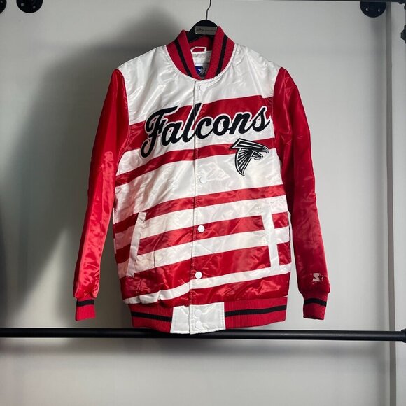 Starter Atlanta Falcons Satin Jacket size S - Picture 1 of 3